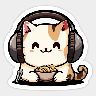 Ramen Kitten Sticker